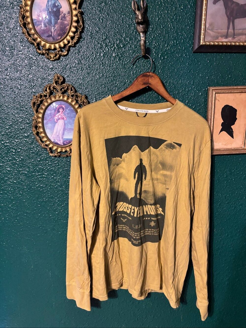 Cross Eyed Moose Men’s Green Long Sleeve Sz Large